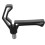 Fish Pole Support Bracket Black Plastic Large Opening Fishing Accessories 12