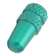 Green Presta Valve Caps Set of 2
