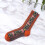(Orange) Women\'s Ethnic Jacquard Crew Socks 2