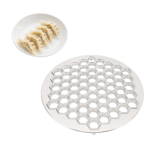 61-Hole Dumpling Maker Aluminum Alloy Dishwasher Safe Easy Home Kitchen Use 2