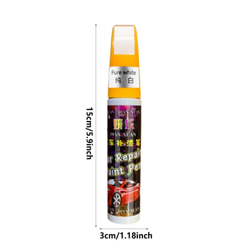 Pearl White Car Scratch  Pen 12ml Auto Touch Up Paint, Fast Drying Gloss Finish Easy Application 1