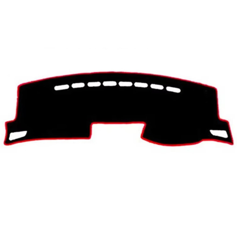 Dashboard Cover For Skoda Fabia 20152019, Antiglare Nonslip Dash Mat, Custom Fit Rhd Design, Trim Black/Red 9073542753957