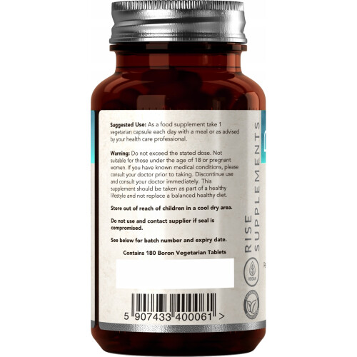 Bor Suplement (Kwas Borowy) 180 kapsułek po 3 mg 1