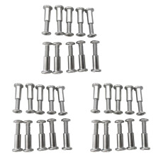 60 St Skruvstolpe Passar för 5/16 Tum (8 Mm) HåLdiameter Hane M6X20 mm Hona M6X18 mm BäLtesspäNne Bindningsbultar LäDerfäSte