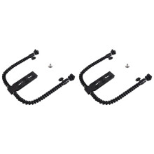 2X Neue Flexible Dual Arm Schuh Halterung für Macro Shot Kamera Zubehör
