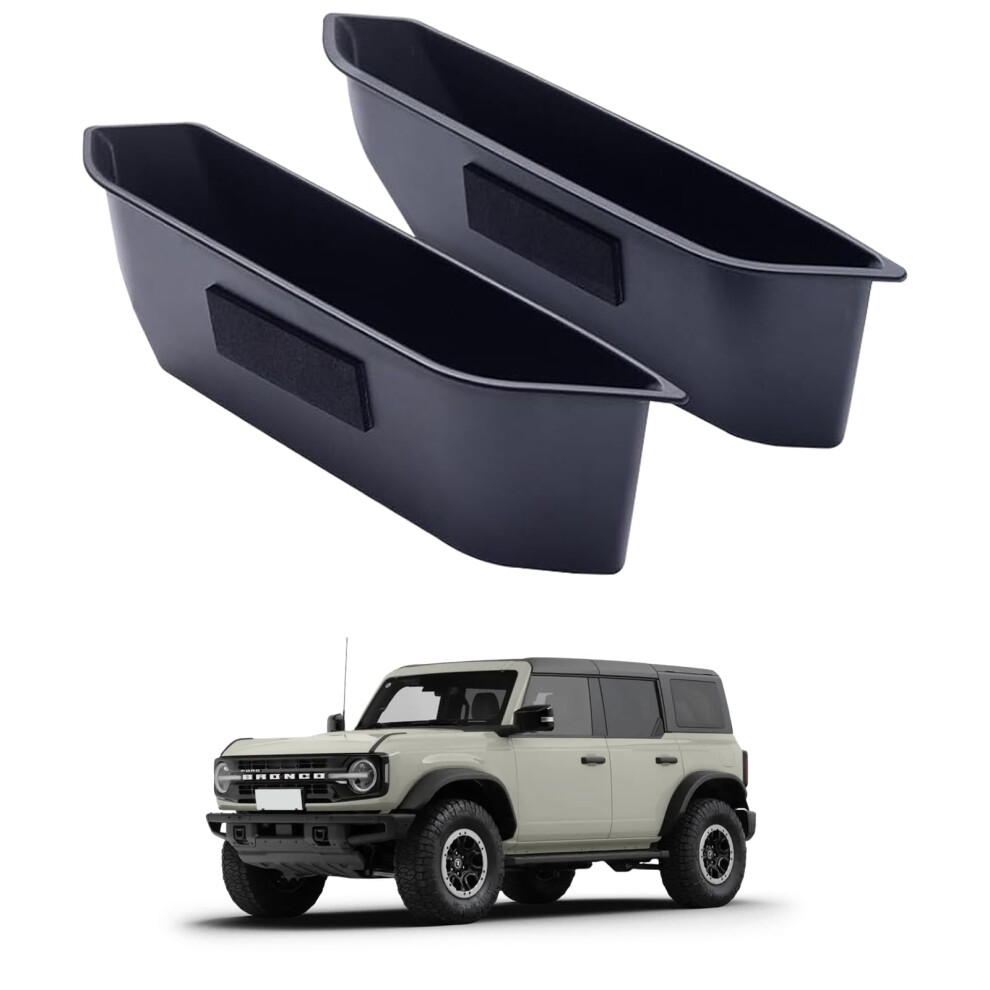 Door Storage Organizer For Ford Bronco 20212024, Customfit Abs Door Handle Box For Bronco Raptor 2Pcs 9073542754107