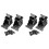 4Pack Folding Brackets, Lock Extension Support Bracket Foldable Self Lock Hinges with Screws for Table Bed Leg Feet 1