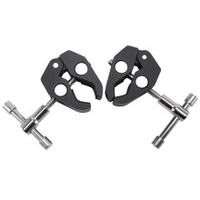 2Pack Super Clamp Crab Clamp Photography with / 1/4 and 3/8 inch Thread Rod Clamp Pliers Clip for DSLR Rig Cameras, 15mm Rods, Lights, Umbrellas,
