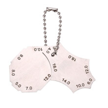 2Pcs Welding Gauge Key Weld Surface Joint Inspection Measure Tools Pocket Fillet Weld Gauge Measure Tool