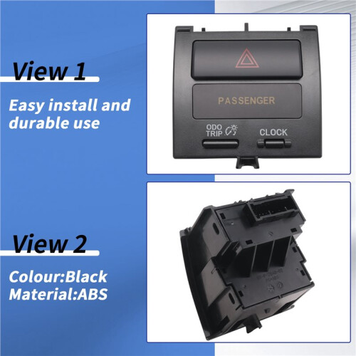 Car Dashboard Emergency  Button Assembly Double Flash Button Warning Llight Button for  Vios Yaris 2
