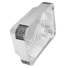 50 Pcs Aluminum Foil Food Containers Disposable BBQ Boxes Tin Rectangular Oven Proof Heat Kitchen Food Holders Party
