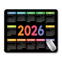 Large 2026 Calendar Mouse Pad Desk Mat with Waterproof Non‑Slip Base for Office and Gaming