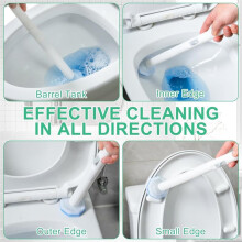100 Count Toilet Wand Refills for , Disposable Toilet Brush Fiber Bowl Cleaner Brush for Closestool Cleaning