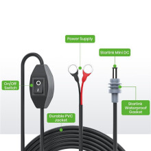 2X para Cabo de Carregamento  Starlink  o-, 3 Metros/10 Pés para Cabo de Alimentação Starlink  com Interruptor para Caminhões, Barcos e