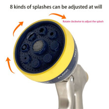 1pc Adjustable Garden Water Gun,Sprinkler Hose Nozzle,High PressureWasher,Car Wash Cleaning Tool,Lawn Watering Sprinkler