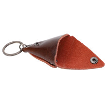 Dark Brown Faux Leather Guitar Pick Bag – Waterproof, Holds 10+ Picks