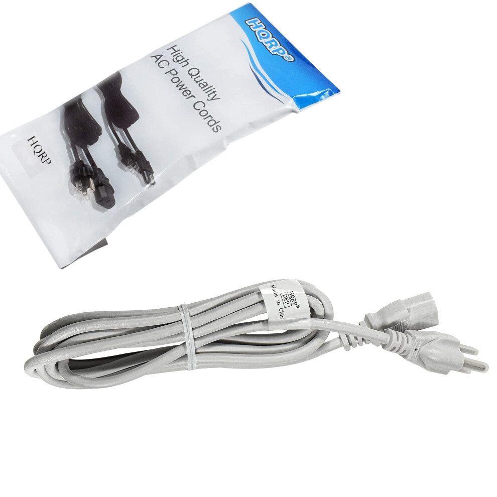 10Ft Ac Power Cord For Ion Block Rocker, Replacement Power Cable Ul Certified Iec C13 To Nema 515P White 9073542754480
