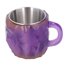 Resin-Edelstahltasse Kaffee 330g 8cm Einzigartiges Mineral-Kristall-Design