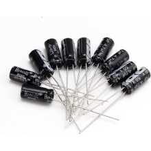 Aluminum Electrolytic Capacitor Kit 10pcs 10uF–3300uF 25V–450V Stable Voltage Filtering for DIY PCB