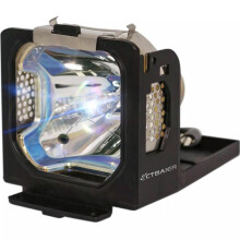 Projector Lamp Replacement for Canon LVS1 LVX1, Brightness Long Life Bulb with Housing