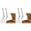 4 Pack 150N Gas Strut Spring Hinges for Heavy Lids to Keep Stay,Slow Down and Soft Close, Hydraulic Hinges 1