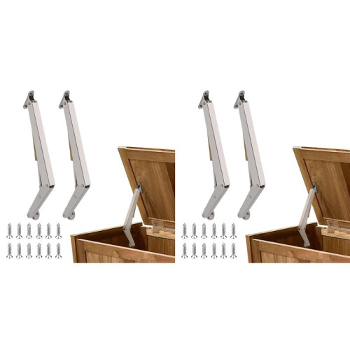 4 Pack 150N Gas Strut Spring Hinges for Heavy Lids to Keep Stay,Slow Down and Soft Close, Hydraulic Hinges