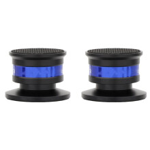 2X Speaker Isolation Spikes Högtalarbaskuddar med Halkfri Baskudde Vibrationsdämpande Aluminium för Skivspelare B