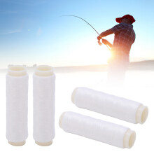 4pcs 100/200m Nylon Invisible Elastic Fishing Rubber Band Line