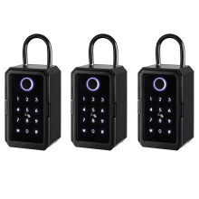 3X Key Lock Box Ttlock Wifi Fechadura Eletronica Waterproof Wall Mount Fingerprint Door Lock Security Lockbox