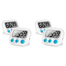 4Pcs Kitchen Timer , Magnetic Digital Timers Loud Alarm Kitchen Timers for Upgrade Classroom Timer for Kids