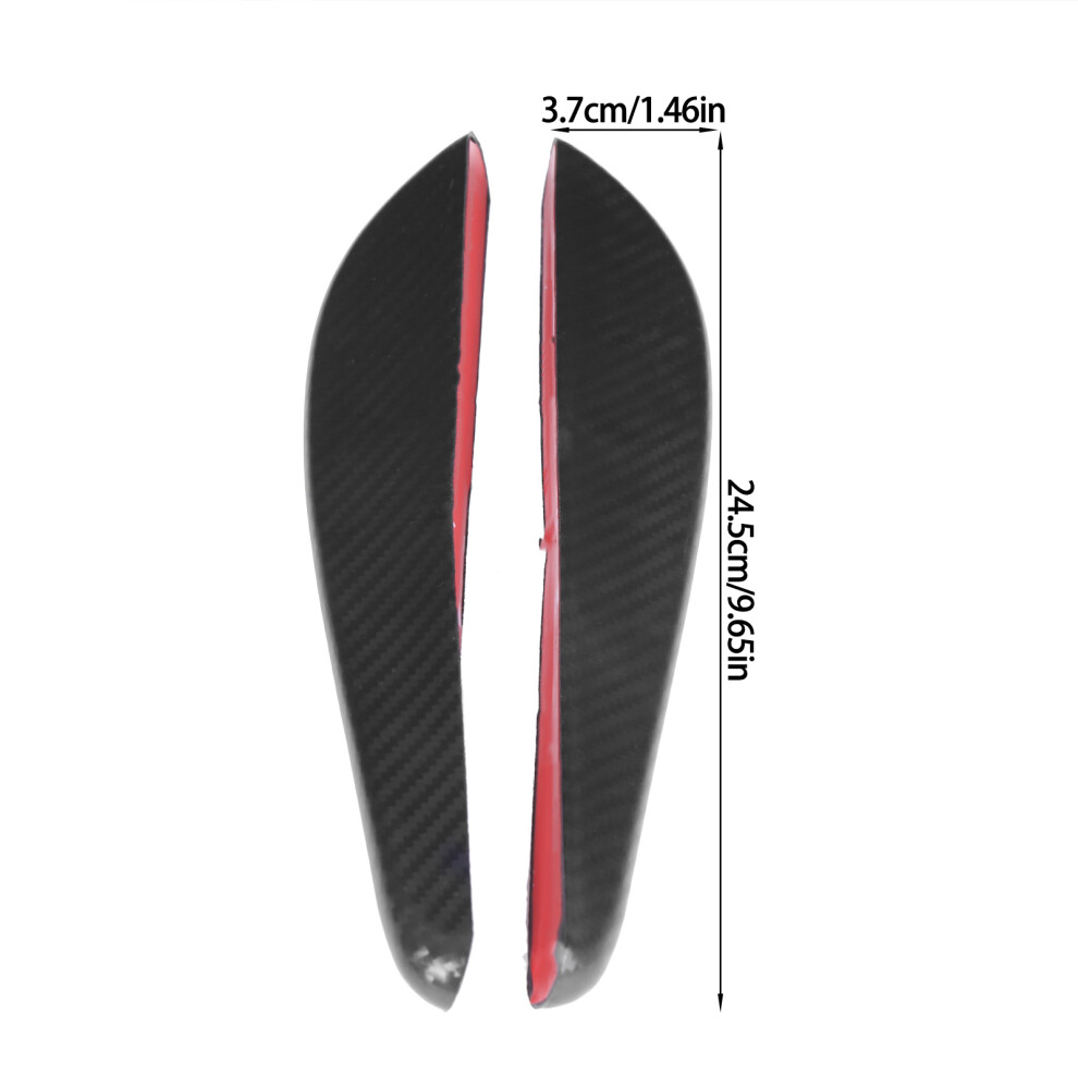 Carbon Fibre Look Rubber Bumper Lip 2Pcs 7055741772870
