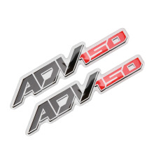 Paar 3D Rot-Schwarz Resin Epoxid Motorrad Emblem Aufkleber für Honda ADV150