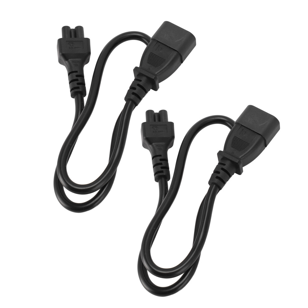 60Cm Iec320 C14 Male To C5 Female Power Adapter Cable, 2500W 8081391198837