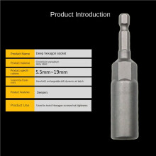 40Pcs 5.5mm-14mm Hex Socket Sleeve Nozzles Nut Driver Set for Power Drills Impact Drivers Power Screwdriver Handle Tools