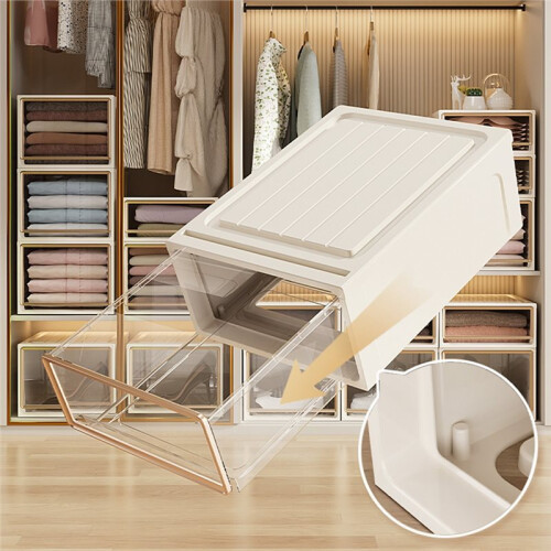 Multi-Functional Drawer Stackable Storage Box - Clothes Shoes Cosmetics Jewelry Underwear Home Organizer 2