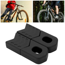 Bike Crank Arm Boot Covers 4pcs Silicone Protectors for DH FR XC Bikes Black