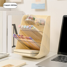 Desktop Student Pen Holder Stationery Organiser Transparent Slanting Shelf Bathroom Vanity Multifunctional Organiser B