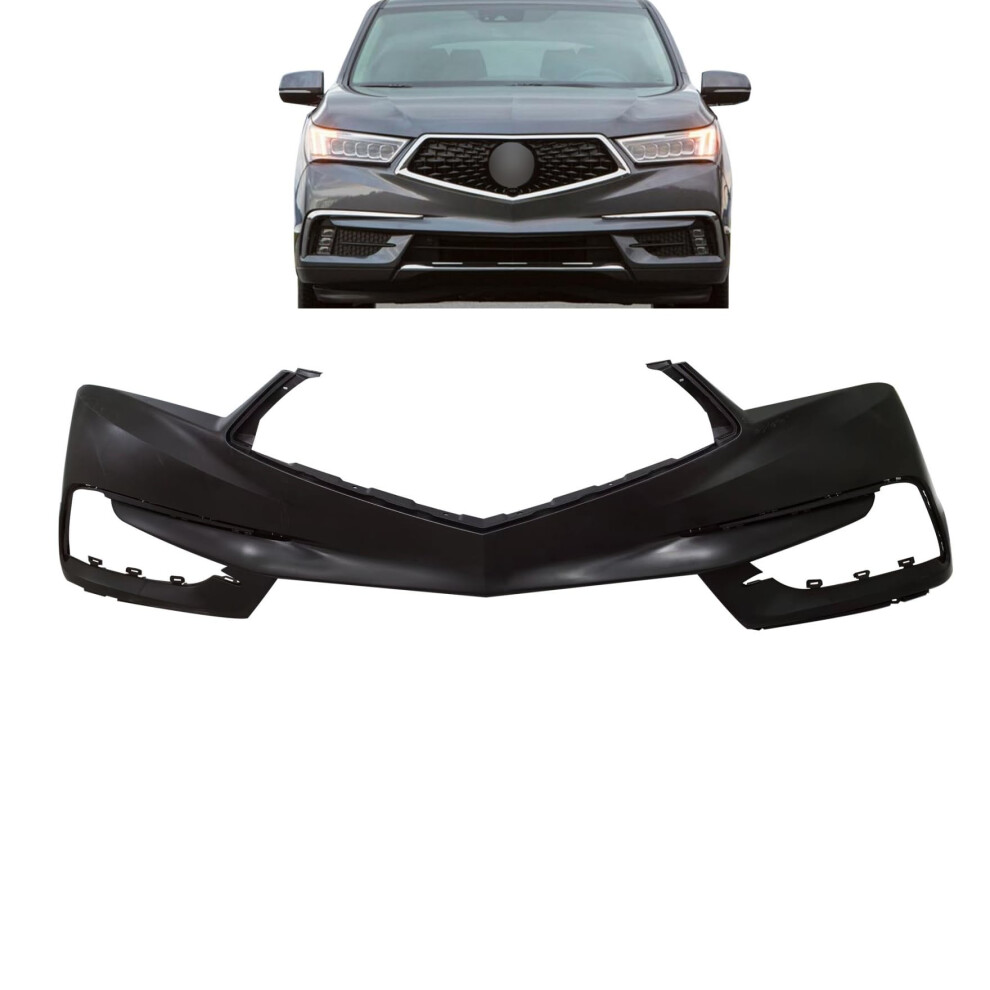 Front Bumper Cover For Acura Mdx 20172020, Primed Direct Fit Replacement Without Washer Holes 9092120237986