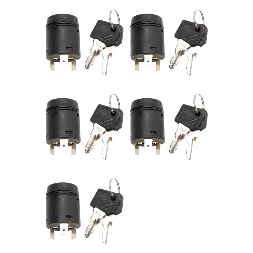 5X Electric Door Lock Key Lock 7915492618 /7915492692 Ignition Ignition Lock With 10 Keys For Forklifts 802 4712560778669