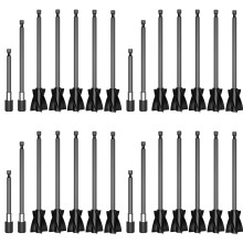 20Pcs Resin Mixer Paddles with 8 Extension Rods, Epoxy Mixer Attachment for Powerful Mixing, Reusable Paint Mixer