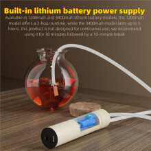 Pompe à Eau Électrique Rechargeable USB Type-C avec Tuyau de Sortie D'Eau de 1 Mètre, Pompe D'Extraction de Vin avec Filtre
