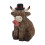 Elegant Pattern Sculpture Yak Resin Statue Home-envelope cow 1
