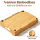 Kitchen Cabinet Organizer Container Lids, with Adjustable Dividers Bamboo Drawer Box Kitchen Storage and Organization 3