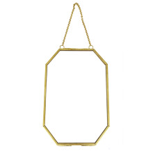 Double Glass Pressed Flower Frames Floating Hanging Photo-G