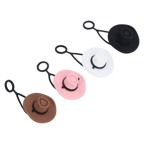 Silicone Leak-Proof Straw Tip Cover for Cups 6x3.2cm (4 Pack)