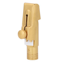 Gold Brass Soprano Sax Mouthpiece Model 6 for B Flat Saxophone
