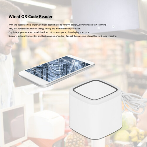 Wired 2D QR Code Scanner USB Barcode Scanner SCD33A for Payment 2