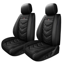 Leather Car Seat Covers for Acura RDX 20072025, Waterproof Durable Custom Fit Airbag Compatible Black