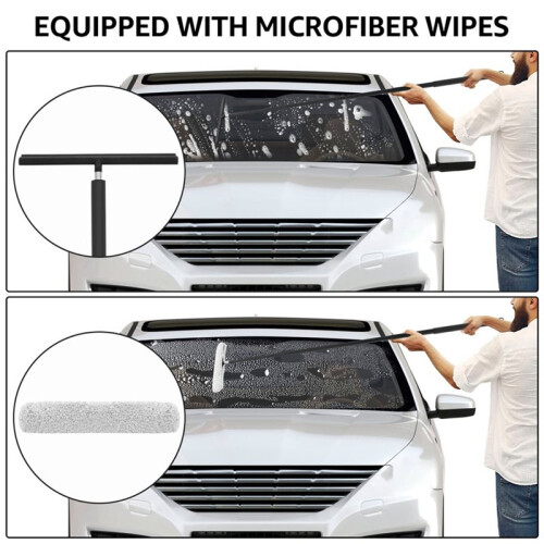 Telescopic Shower Squeegee for Windows, Glass Doors, and Bathroom Mirrors 1