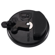 2X Locking Fuel Tank Cap 7X7700 for CAT Dozer Excavator D6R D5C 311D 312D 320D 321D 323D Black